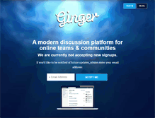 Tablet Screenshot of gingerhq.com